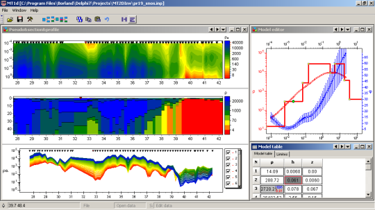 ZondMT1d — 1D MT, AMT, RMT data interpretation. Controlled source